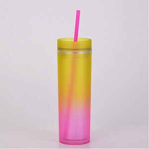 Gradient Rainbow Tumblers Yellow To Pink